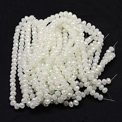Electroplate Glass Bead Strands&nbsp;X-GLAA-F001-3x2mm-30L