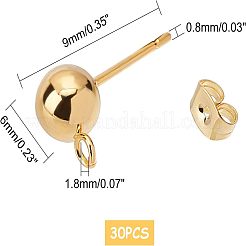 304 Stainless Steel Stud Earring Findings&nbsp;STAS-UN0007-86G