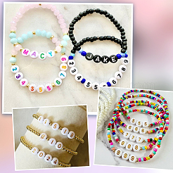 840Pcs 7 Styles Opaque Acrylic Beads&nbsp;OACR-SP0001-27