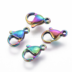 Ion Plating(IP) 304 Stainless Steel Lobster Claw Clasps&nbsp;STAS-E475-02C