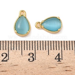 Brass Crushed Ice Cut Cubic Zirconia Pendants&nbsp;KK-D024-26C-G