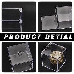 Square Transparent Plastic Candy Storage Case&nbsp;ODIS-WH0043-52