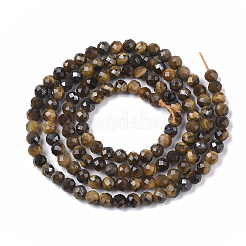 Natural Tiger Eye Beads Strands&nbsp;X-G-S361-3mm-012