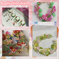 500Pcs 10 Colors Acrylic Bead Caps&nbsp;TACR-SP0001-08