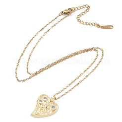 201 Stainless Steel Cable Chain Necklaces&nbsp;NJEW-P309-16B-G