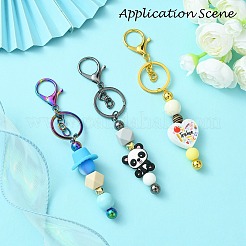Alloy Bar Beadable Keychain for Jewelry Making DIY Crafts&nbsp;X-KEYC-A011-01B
