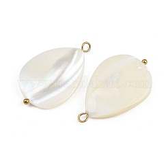 Natural Shell Teardrop Pendants&nbsp;X1-STAS-D378-33G