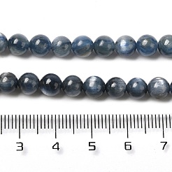 Natural Kyanite/Cyanite/Disthene Round Beads Strands&nbsp;G-O017-6mm-04C