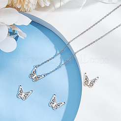 4Pcs 304 Stainless Steel Charms&nbsp;STAS-BBC0006-50P