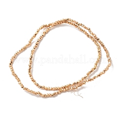 Electroplated Synthetic Non-magnetic Hematite Beads Strands&nbsp;G-I364-O01-LG