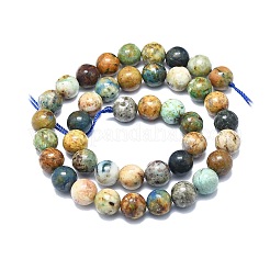 Natural Chrysocolla and Lapis Lazuli Beads Strands&nbsp;G-F715-105C