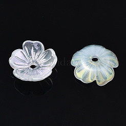 5-Petal Electroplate Acrylic Bead Caps&nbsp;LS-X-PACR-T014-05