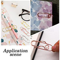 208Pcs Carbon Steel Pen Clips for Notebook Scrapbook&nbsp;FIND-SP0003-01RG