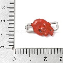Brass Enamel Connector Charm&nbsp;KK-CBA4231-01C-P