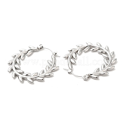 Non-Tarnish 304 Stainless Steel Hoop Earrings for Women&nbsp;STAS-D084-21P
