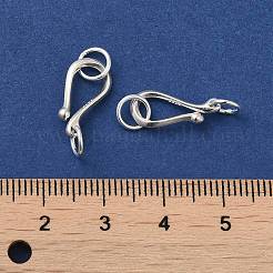 925 Sterling Silver S Shape Clasps&nbsp;STER-A009-17
