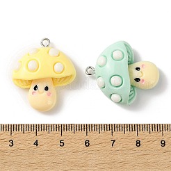 Cute Opaque Resin Pendants&nbsp;FIND-Z102-09P