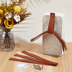 8 Bags Imitation Leather Cabinet Door Handles&nbsp;FIND-GF0009-85C