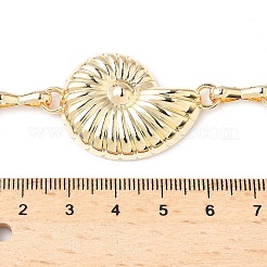 Summer Iron Conch Link Chain Waist Belly Chains for Women&nbsp;AJEW-G067-01G