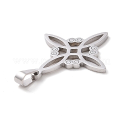Non-Tarnish 304 Stainless Steel Hollow Pendants&nbsp;X-STAS-P313-01P