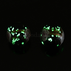 Luminous Handmade Gold Sand Lampwork Beads&nbsp;X-LAMP-T021-03K