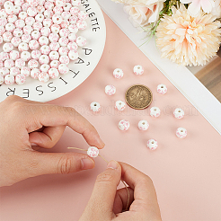 130Pcs Floral Printed Porcelain Beads&nbsp;PORC-ME0001-12