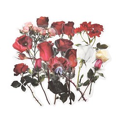 20Pcs Vintage Flower PET Self-Adhesive Stickers&nbsp;DIY-M077-01B