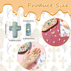 300Pcs 10 Colors Gradient Color Transparent Acrylic Beads&nbsp;OACR-CJ0002-44