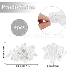 4Pcs Milk Fiber Embroidery Ornament Accessories&nbsp;DIY-GF0006-38