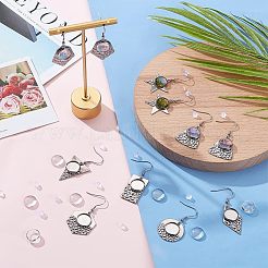 16Pcs 8 Style 304 Stainless Steel Earring Hooks&nbsp;STAS-CA0001-84