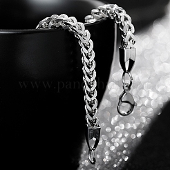 Stainless Steel Card Paper Chains Link Bracelets&nbsp;PW-WGB56CD-01