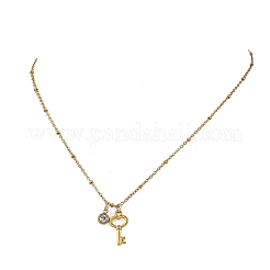2Pcs 2 Styles 304 Stainless Steel Pendant Satellite Chain Necklaces&nbsp;NJEW-JN06495-01