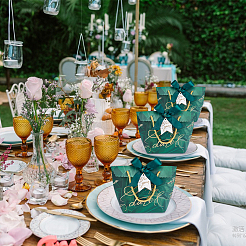 Gold Stamping Thank You Paper Candy Gift Tote Boxes&nbsp;CON-WH0110-38B