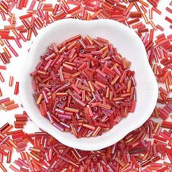 Glass Round Bugle Beads&nbsp;SEED-XCP0001-47A