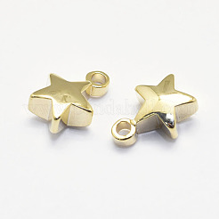 Long-Lasting Plated Brass Charms&nbsp;KK-K193-007G-NF
