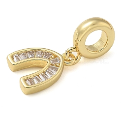 Rack Plating Brass Cubic Zirconia Pendants&nbsp;X-KK-K392-12G