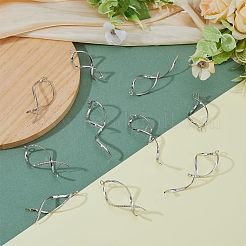 18Pcs 3 Style Brass Pinch Bails&nbsp;KK-FH0003-60