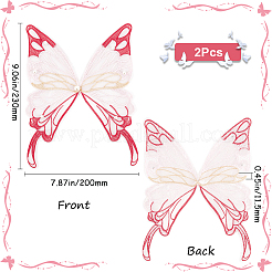 Ppolyester & Resin Thread Iron on/Sew On Patches&nbsp;PATC-WH20007-06C