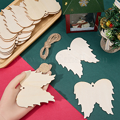2 Sets Unfinished Wood Pendant Decorations&nbsp;WOOD-SC0001-89