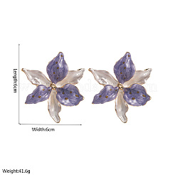 Alloy Enamel Stud Earrings for Women&nbsp;WG8E049-02