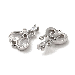 Brass with Glass Rhinestone Pendants&nbsp;KK-H455-27P