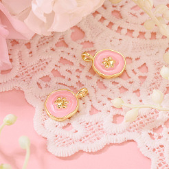 2Pcs Brass Enamel Pendants&nbsp;KK-TADJ0001-15A