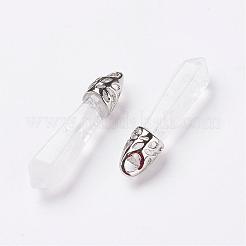 Natural Quartz Crystal Pointed Pendants&nbsp;G-P309-06