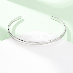 304 Stainless Steel Cuff Bangles for Women&nbsp;BJEW-Z146-05P