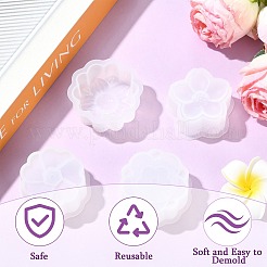4 Pcs 4 Styles Flower Candle Silicone Molds&nbsp;ST-CJ0043-045