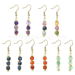Natural Gemstone Dangle Earrings&nbsp;EJEW-JE07308