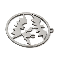 201 Stainless Steel Pendants&nbsp;STAS-G366-02P-05