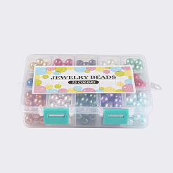 15 Color Glass Pearl Beads&nbsp;HY-X0008-10mm