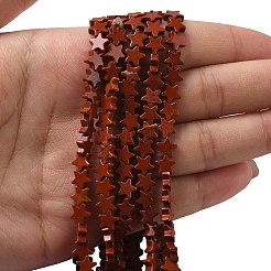 Natural Red Jasper Beads Strands&nbsp;G-F817-A02-01