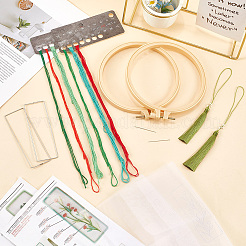 DIY Bookmarks Embroidery Kits&nbsp;DIY-SC0029-44A